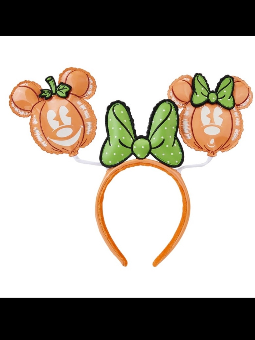 Stitch Shoppe Mickey and Minnie Mouse Pumpkin Balloon Ear Headband
